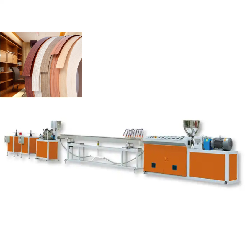 PVC-randband-produksielyn pvc-randband maak masjien banding extrusion line